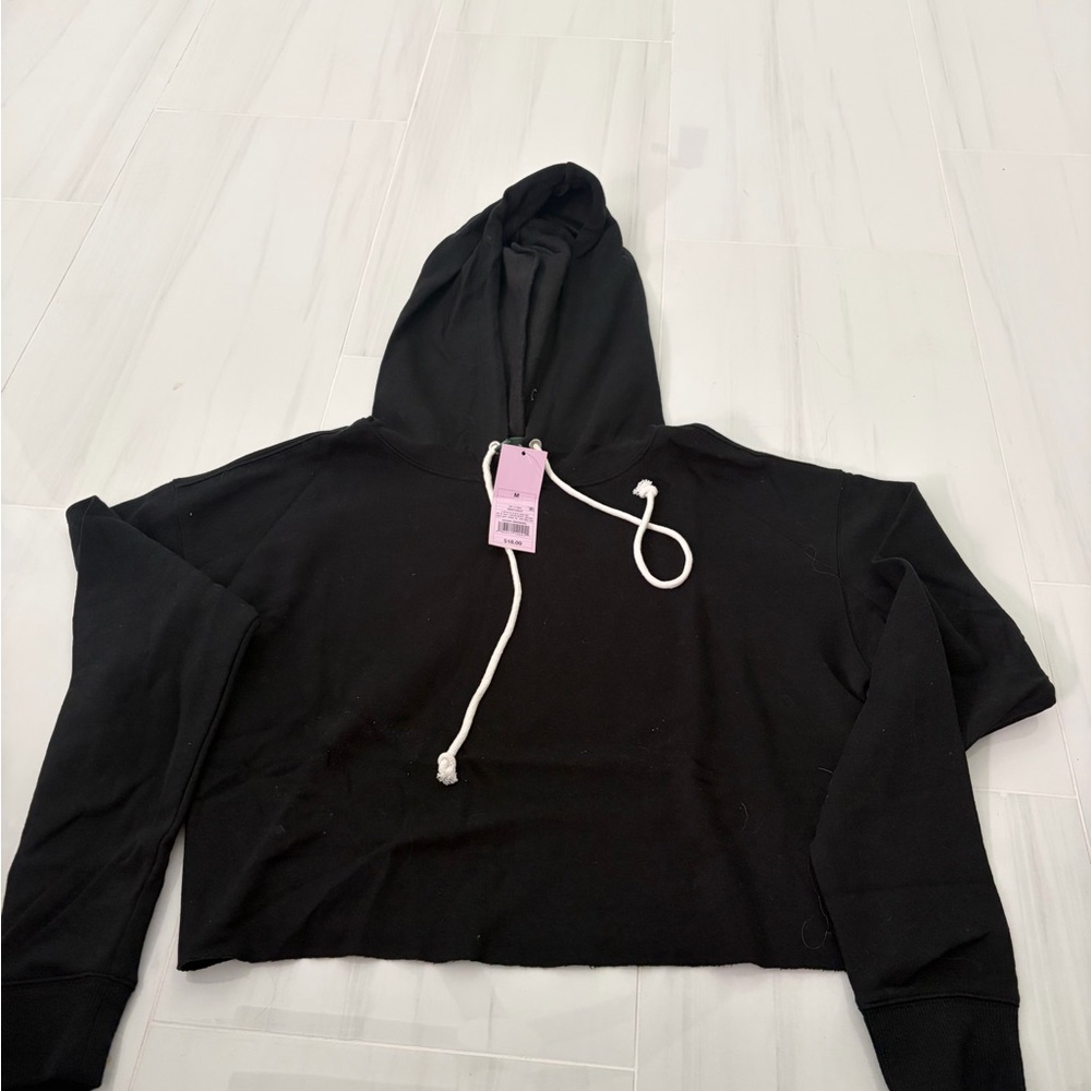 Wild Fable Black Cropped Hoodie